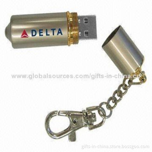Metal 2GB USB Flash Drive, Customized Imprinted Logos and PayPal Payment Welcomed